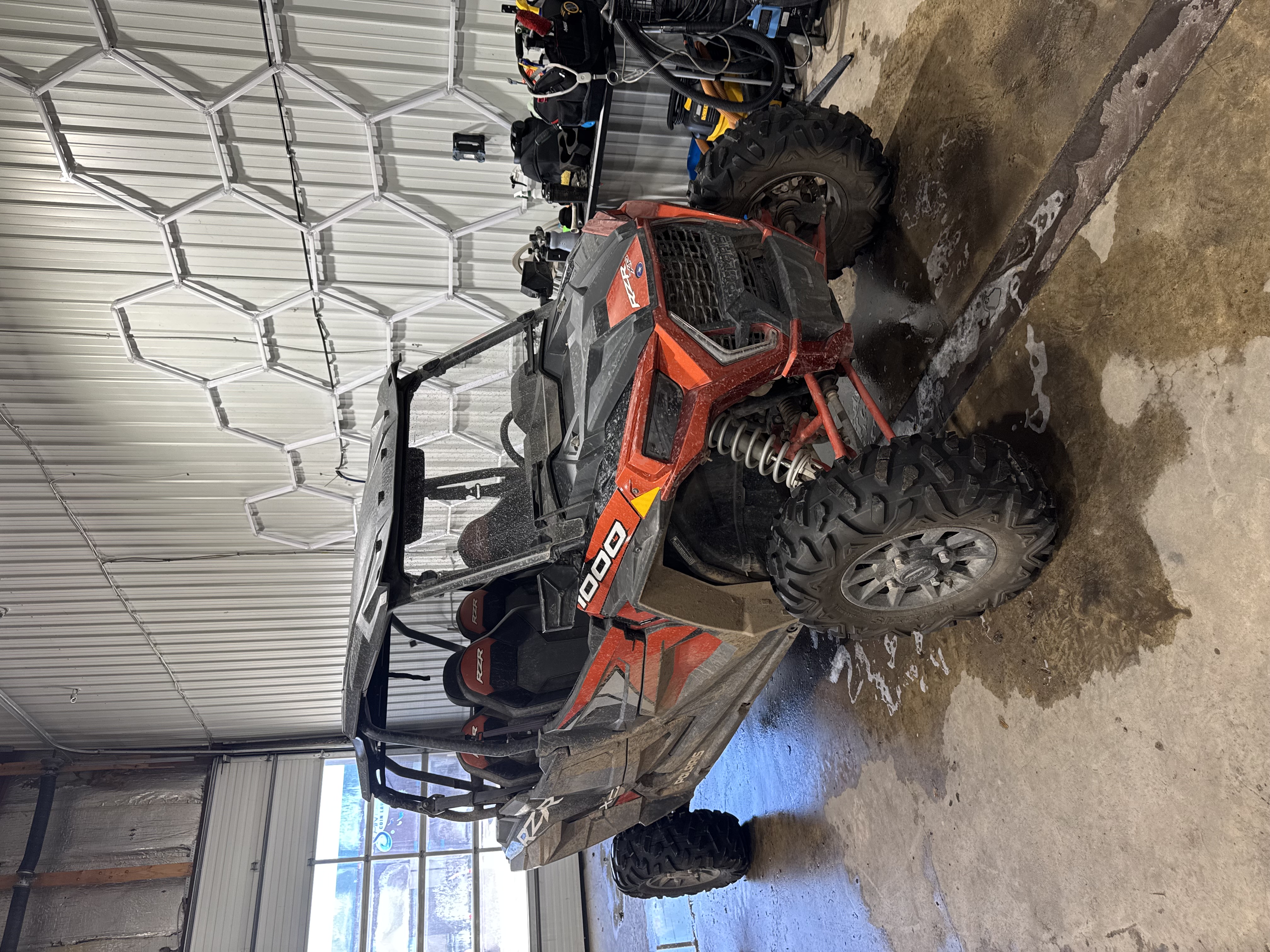 Polaris RZR 1000 dirty before detail